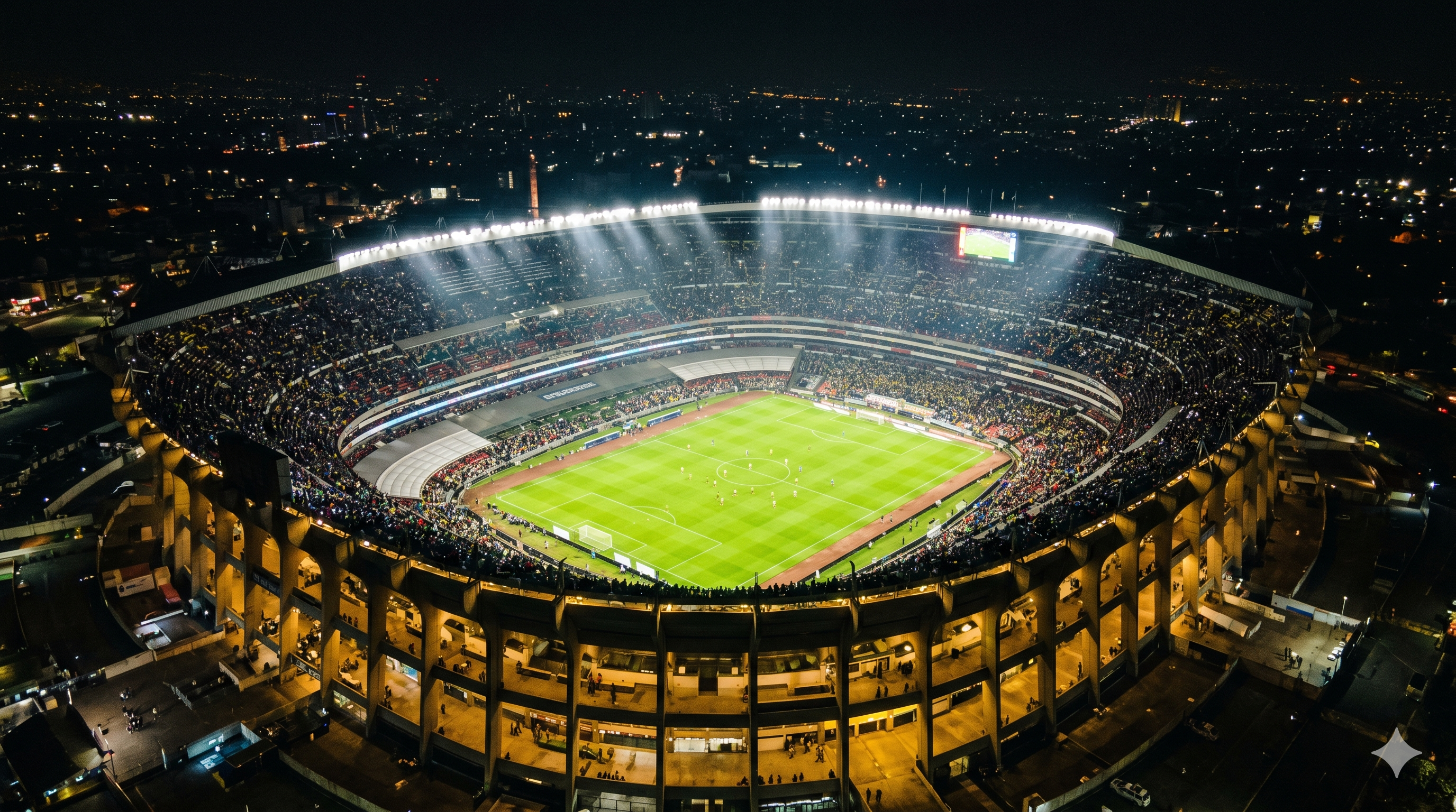 Estadio Azteca de noche